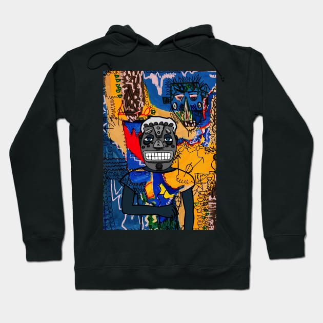 Discover NFT Character - FemaleMask Street Art with African Eyes on TeePublic Hoodie by Hashed Art